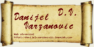 Danijel Varzanović vizit kartica